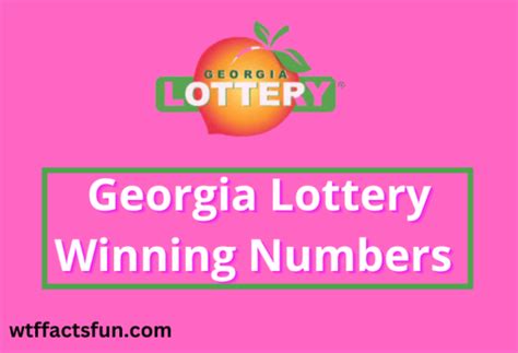 winning ga lotto numbers.